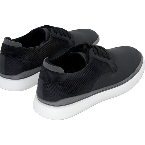 ALDO Grouville Black Lace-Up Low-Top Casual Sneakers Mens US 7.5M - Picture 3 of 6